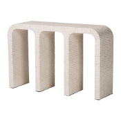 bali & pari Chalina Capiz Shell Console Table Baxton Studio restaurant furniture, hotel furniture, commercial furniture, wholesale living room furniture, wholesale console table, classic console table